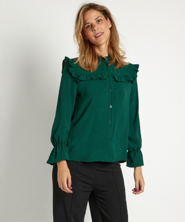 uni ruches blouse