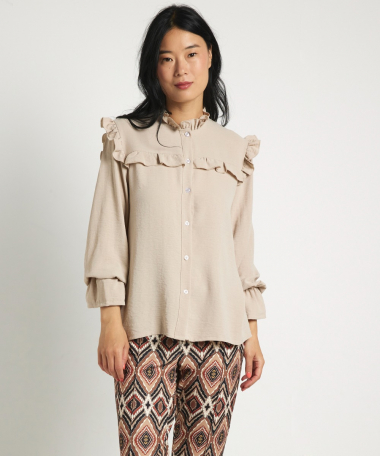 uni ruches blouse