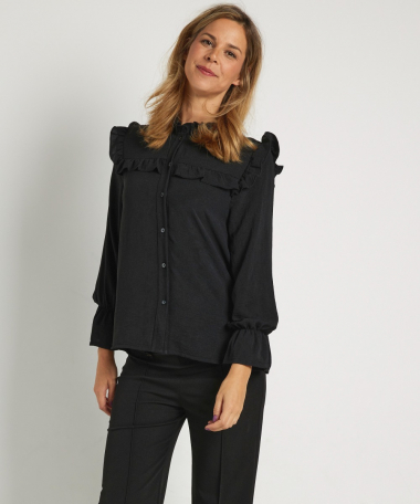 uni ruches blouse