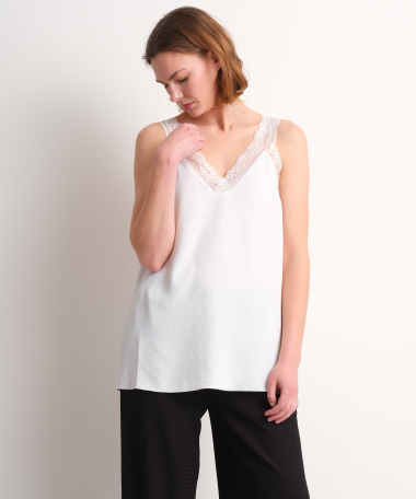 uni singlet met kant