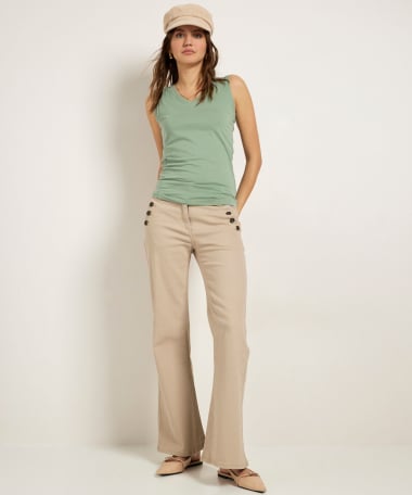 basic singlet met v-hals