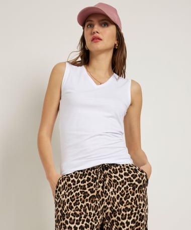 basic singlet met v-hals