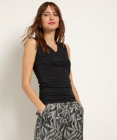 basic singlet met v-hals