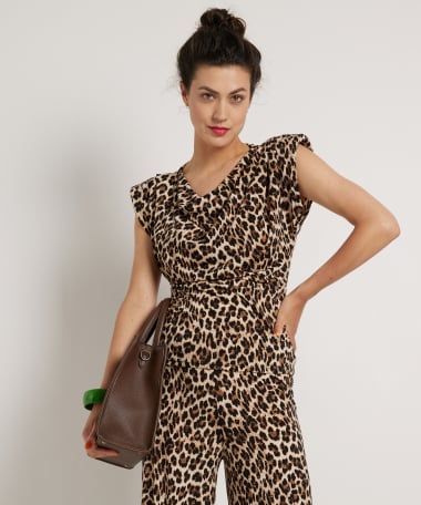 panterprint singlet met glitters