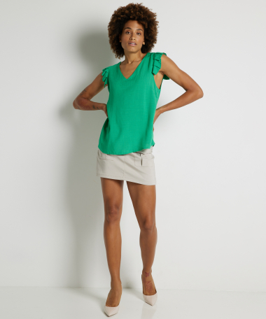 viscose singlet ruche