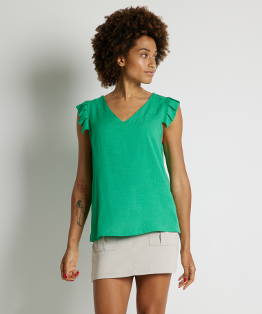 viscose singlet ruche