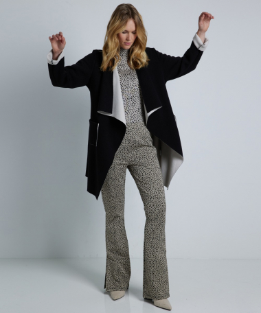 tweekleurig modern vest