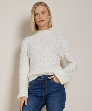 jacquard trui met glitters