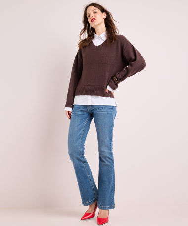 trui met blouse
