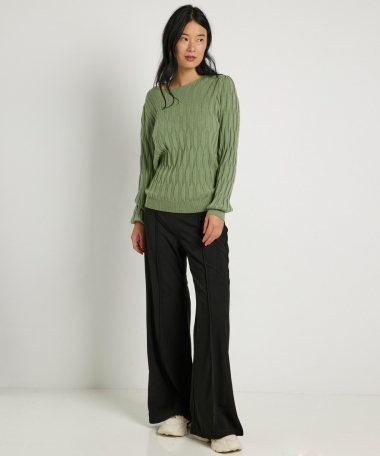 jacquard trui uni
