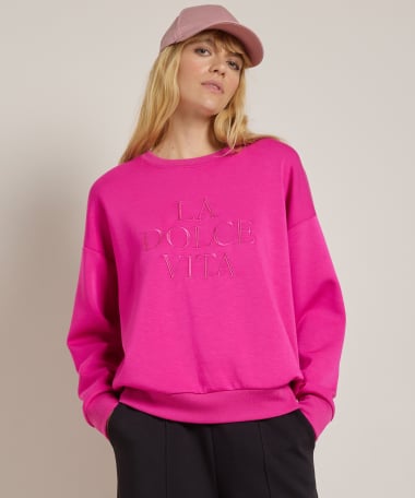wijde scuba trui embroidery