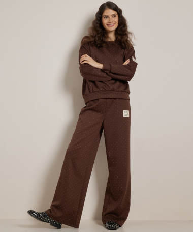 glitter trui mouwlabel