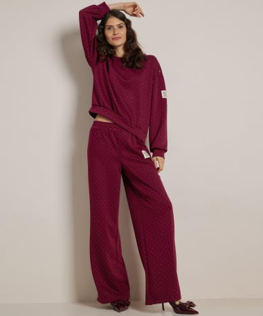 glitter trui mouwlabel