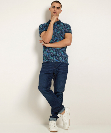 polo met bladerprint