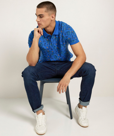 polo met bladerprint
