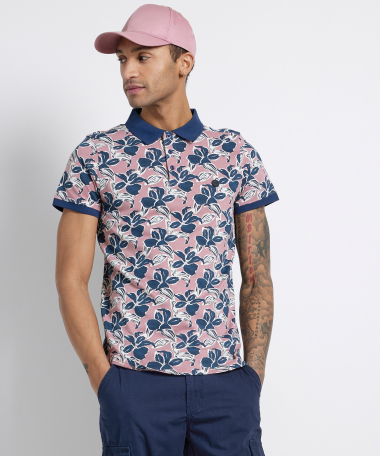 jersey polo all-over print