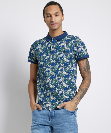 jersey polo all-over print