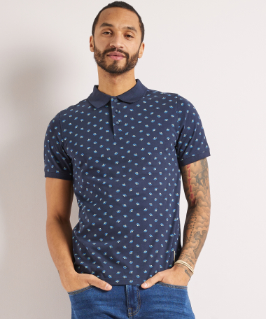 polo met all-over print