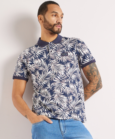 jersey polo all-over print