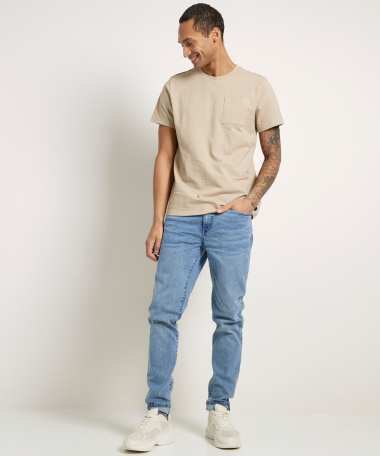 jersey t-shirt met borstzak