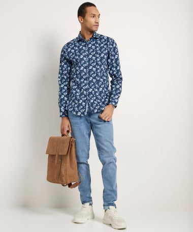 slim fit overhemd poplin