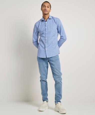 slim fit overhemd poplin