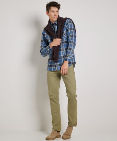 flanel overhemd met print
