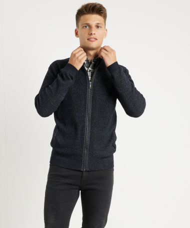 jacquard vest met zakken