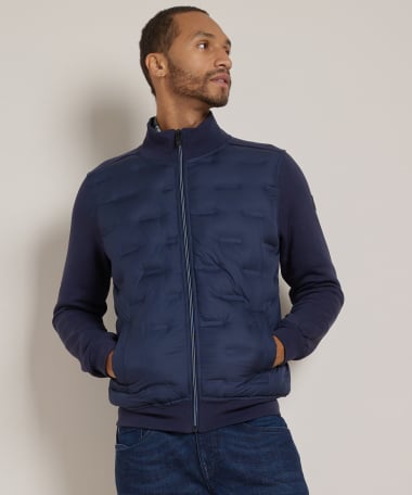sweat vest met nylon design