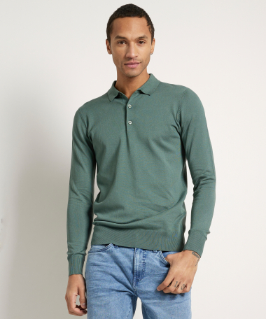 basic trui met polokraag