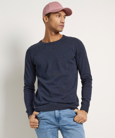 basic trui met ronde hals