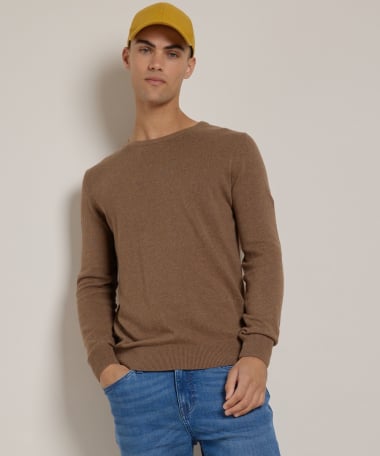 basic trui met ronde hals