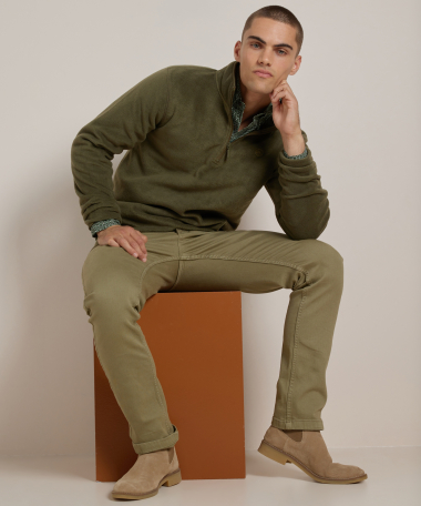 basic fleece trui