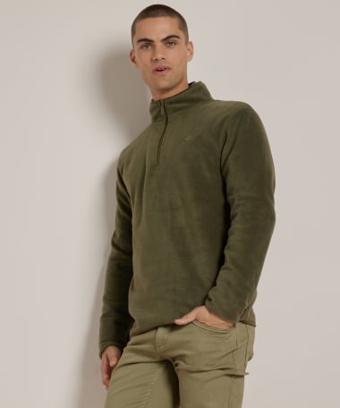 basic fleece trui