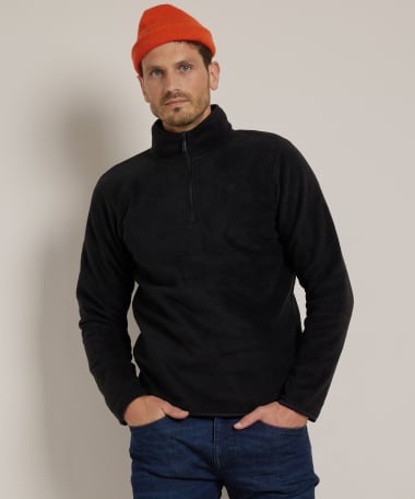 basic fleece trui