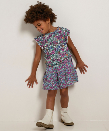 t-shirt met all-over bloemenprint