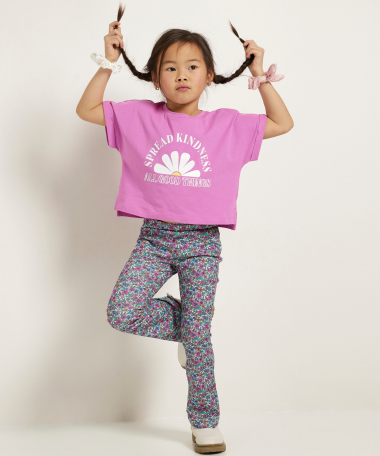 oversized kort t-shirt met print