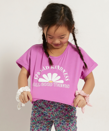 oversized kort t-shirt met print