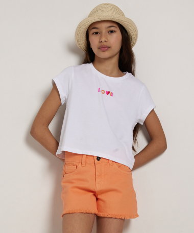 cropped t-shirt backprint
