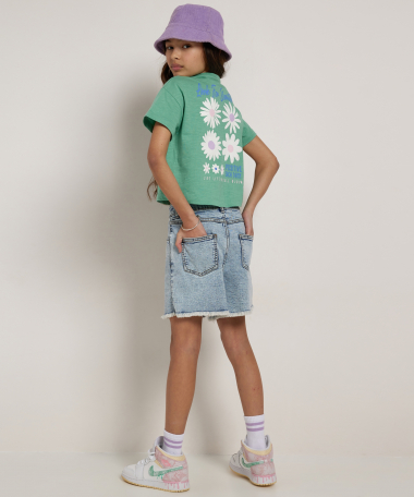 groen t-shirt met backprint