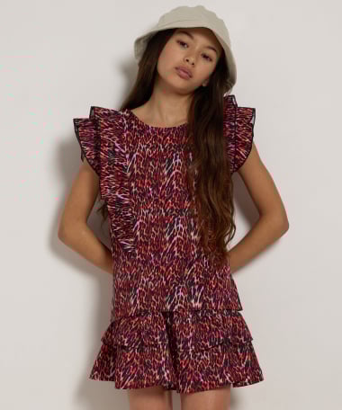 ruche t-shirt all-over print