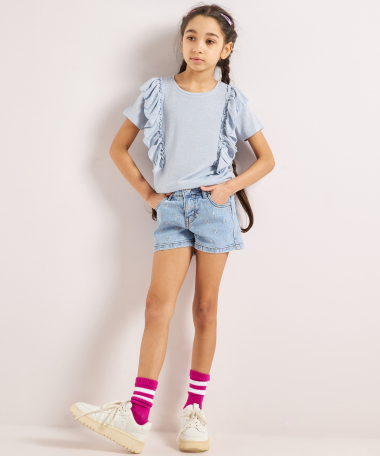 ruche t-shirt glitters