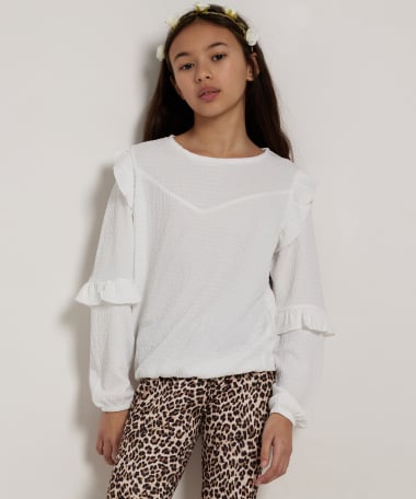 top met ruchemouwen