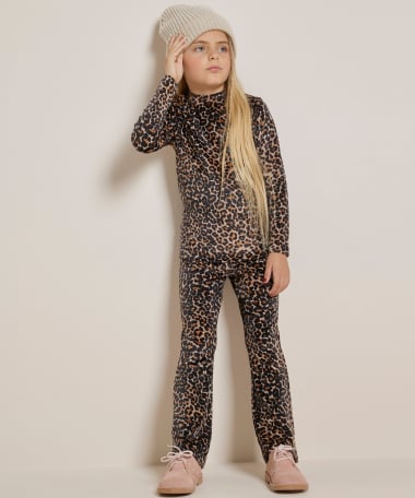 velvet top met print