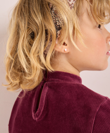 velvet top met hoge hals