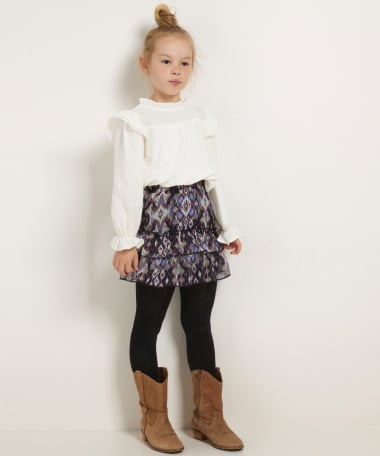 witte blouse mousseline