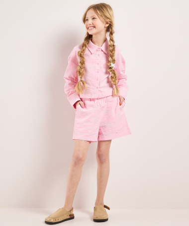 korte blouse met lange mouw
