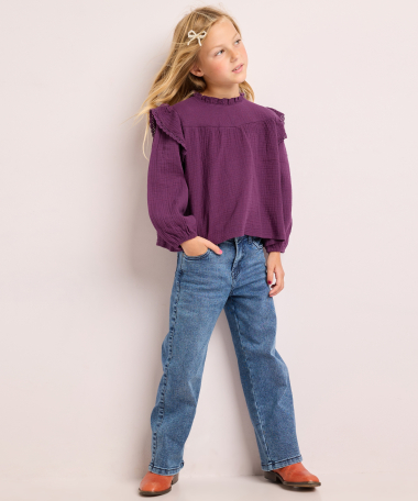 blouse met ruches