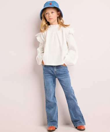 blouse met ruches