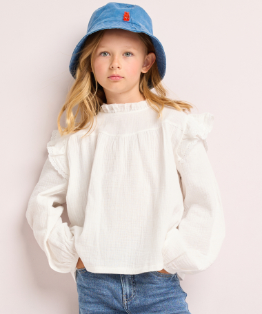 blouse met ruches